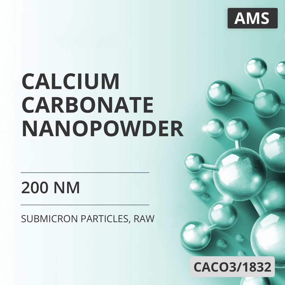 Calcium Carbonate Nanopowder, 200 nm, Raw (CACO3/1832)