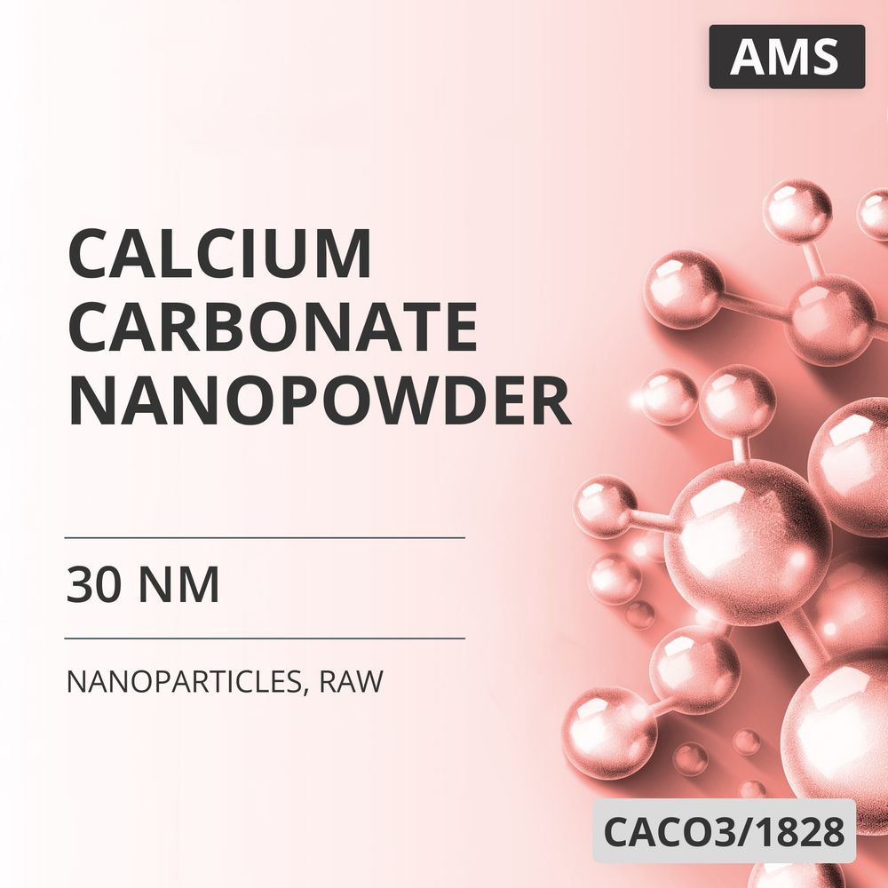 Calcium Carbonate Nanopowder, 30 nm, Raw (CACO3/1828)