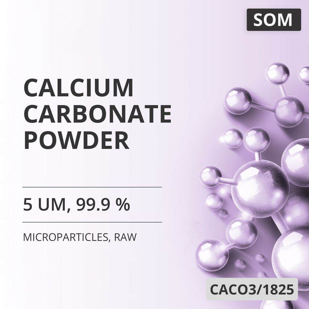 Calcium Carbonate Powder, 5 um, 99.9 %, Raw (CACO3/1825)