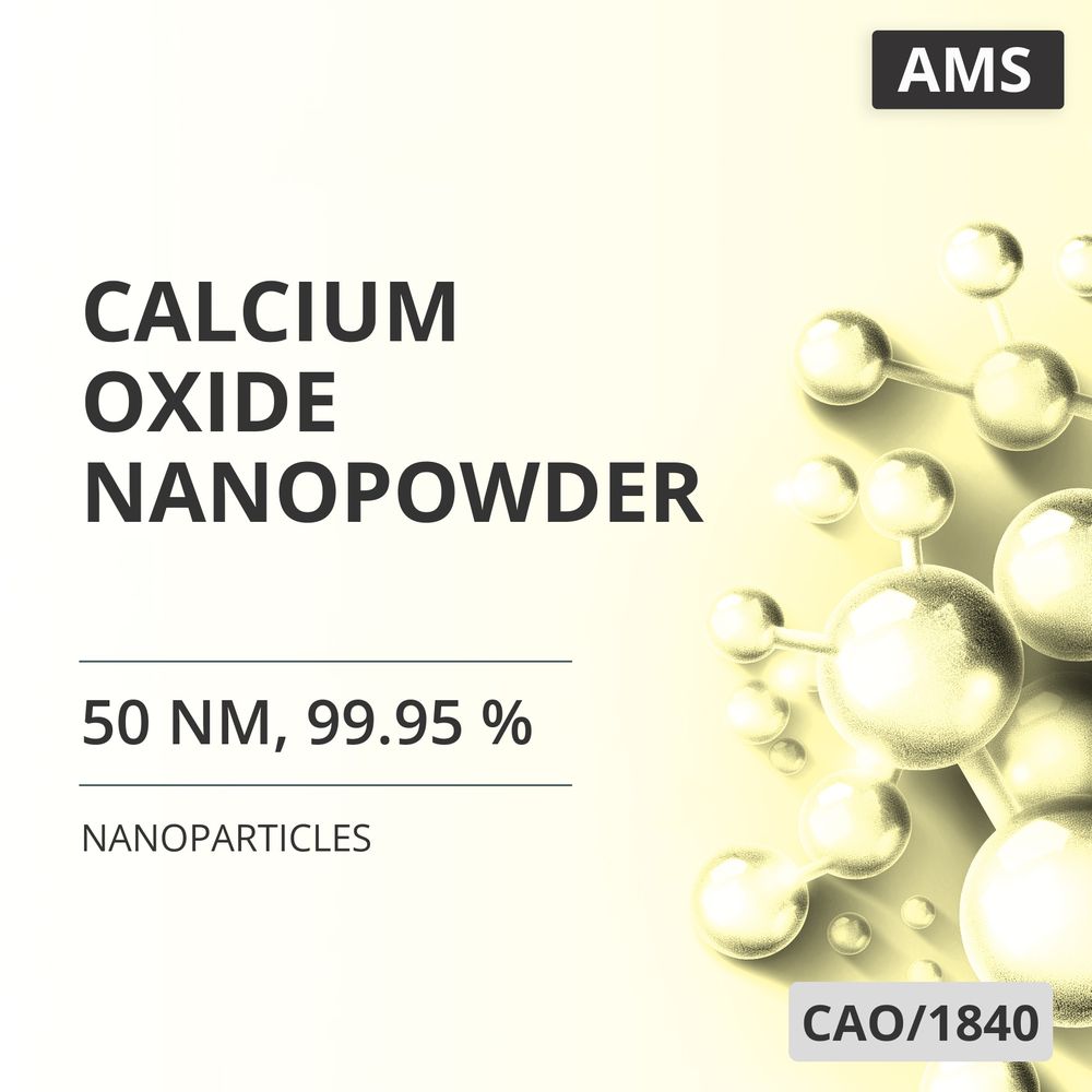 Calcium Oxide Nanopowder, 50 nm, 99.95 % (CAO/1840)