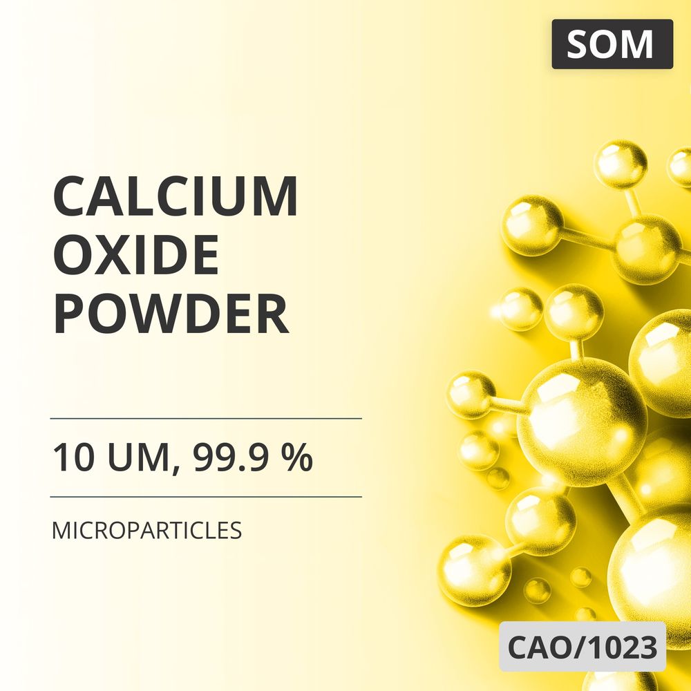 Calcium Oxide Powder, 10 um, 99.9 % (CAO/1023)