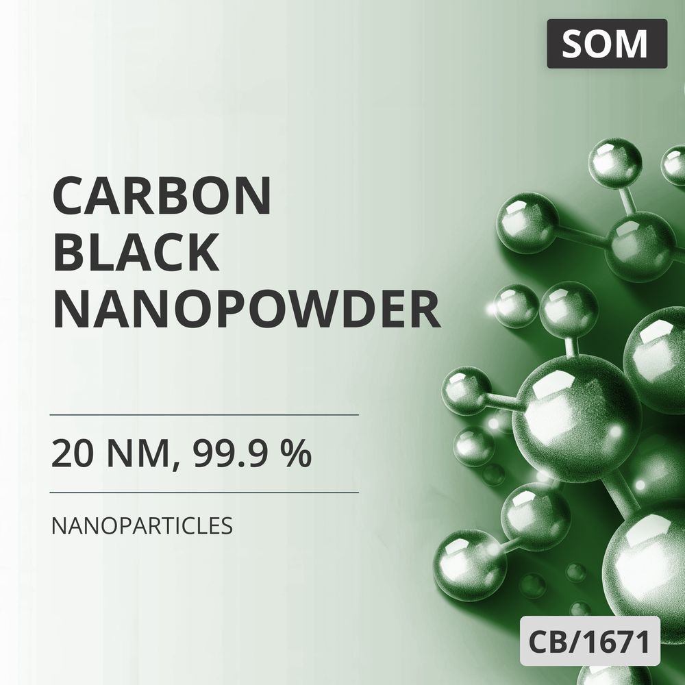 Carbon Black Nanopowder, 20 nm, 99.9 % (CB/1671)