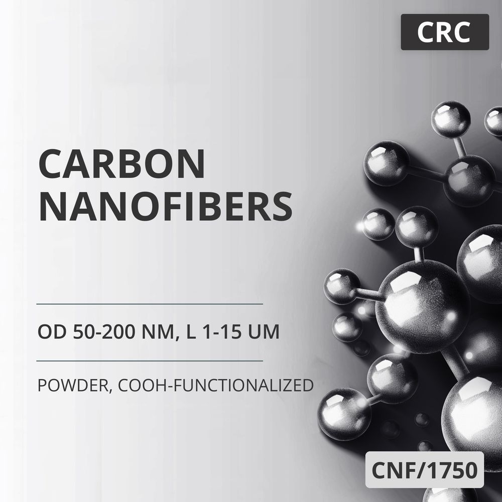 Carbon Nanofibers, OD 50-200 nm, L 1-15 um, 95 %, COOH-Functionalized (CNF/1750)