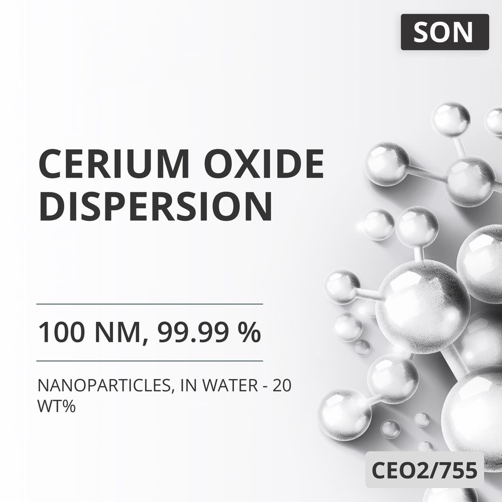 Cerium Oxide Dispersion, 100 nm, 99.99 %, in Water - 20 wt% (CEO2/755)