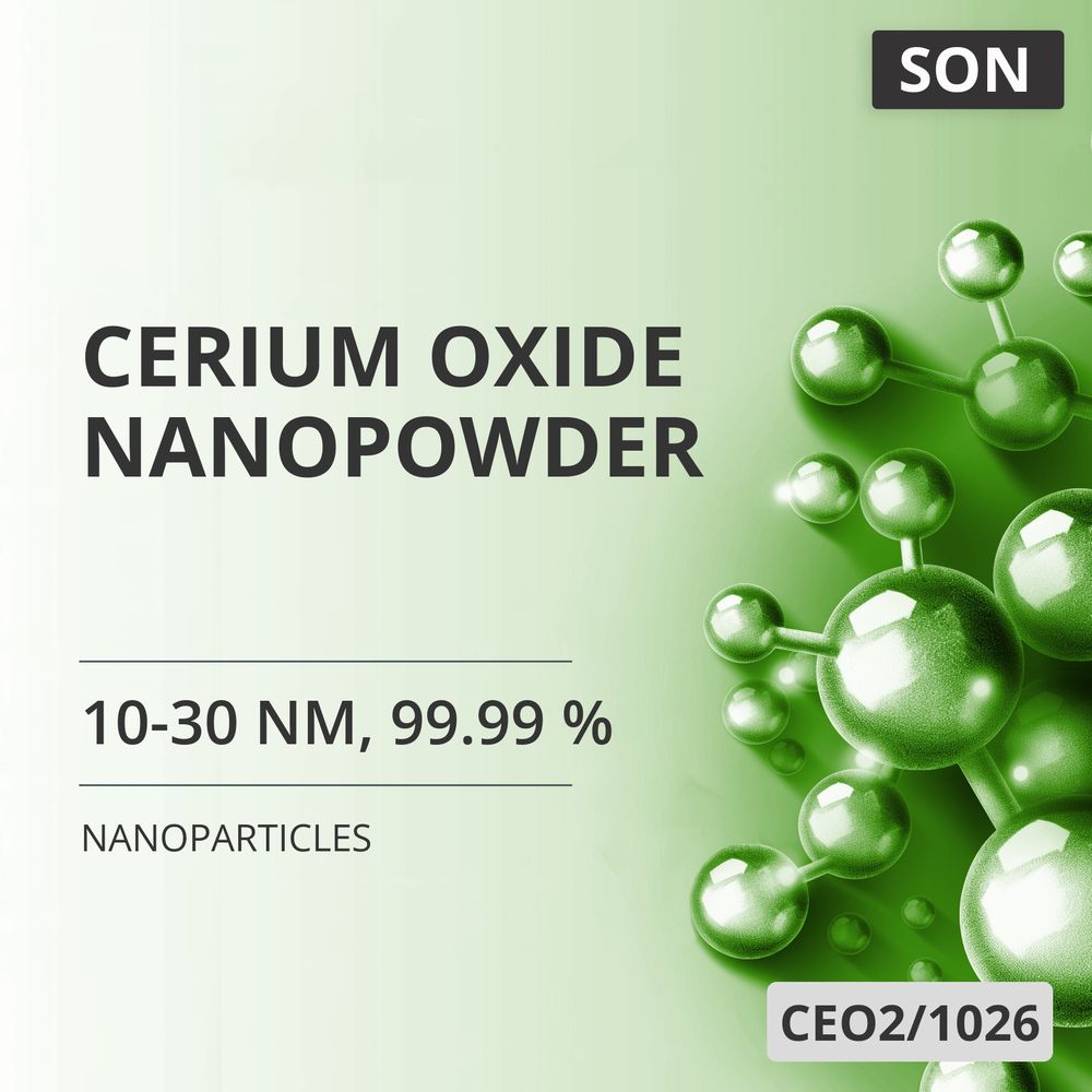 Cerium Oxide Nanopowder, 10-30 nm, 99.99 % (CEO2/1026)