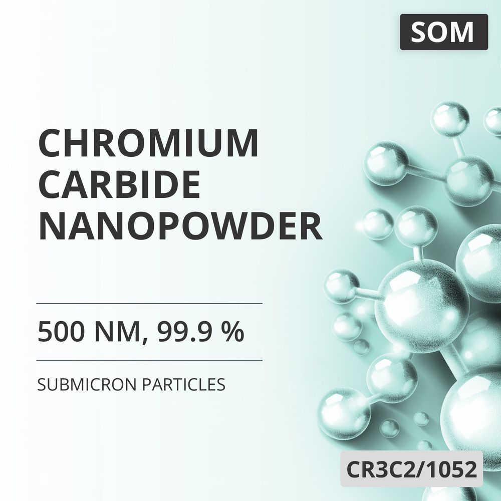 Chromium Carbide Nanopowder, 500 nm, 99.9 % (CR3C2/1052)