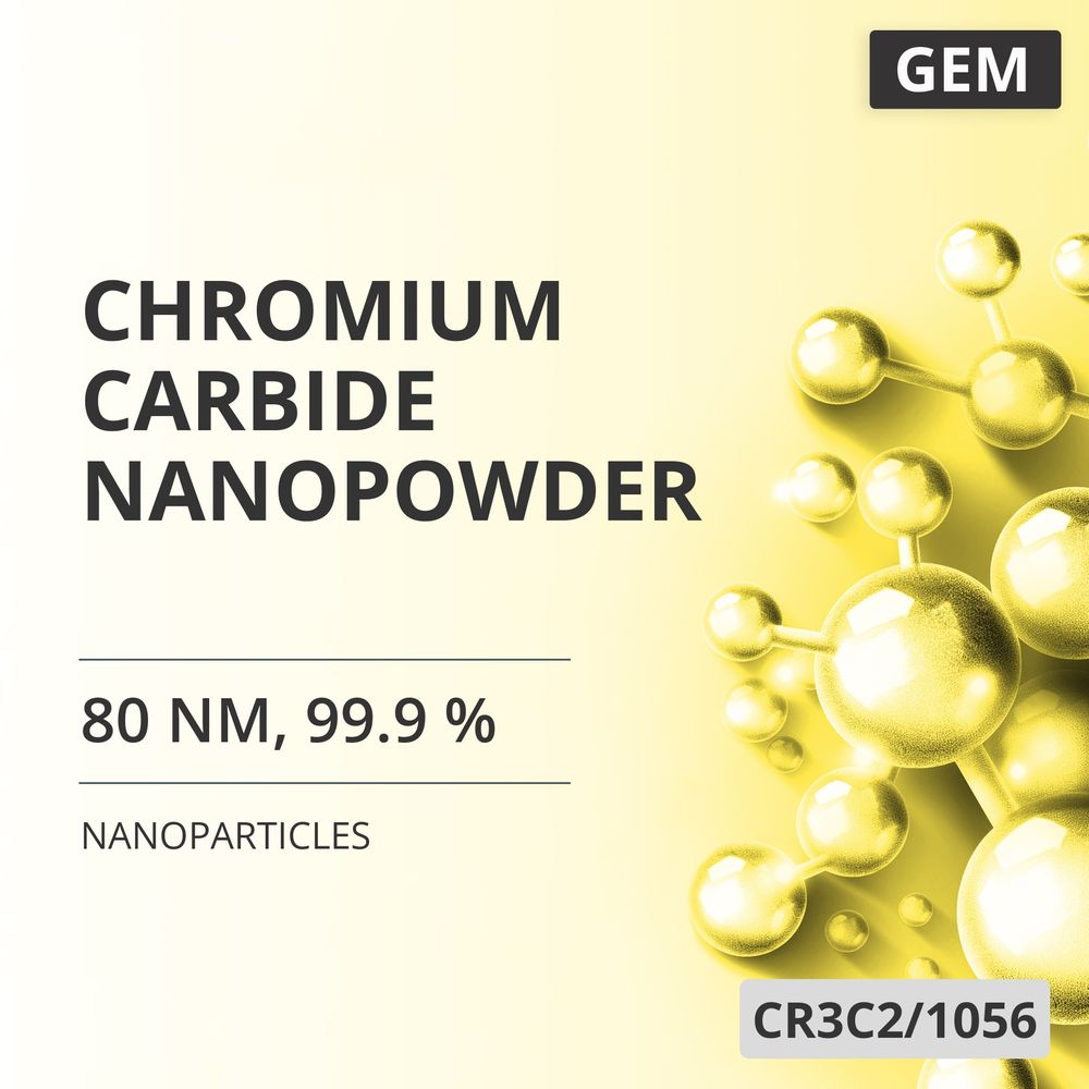 Chromium Carbide Nanopowder, 80 nm, 99.9 % (CR3C2/1056)