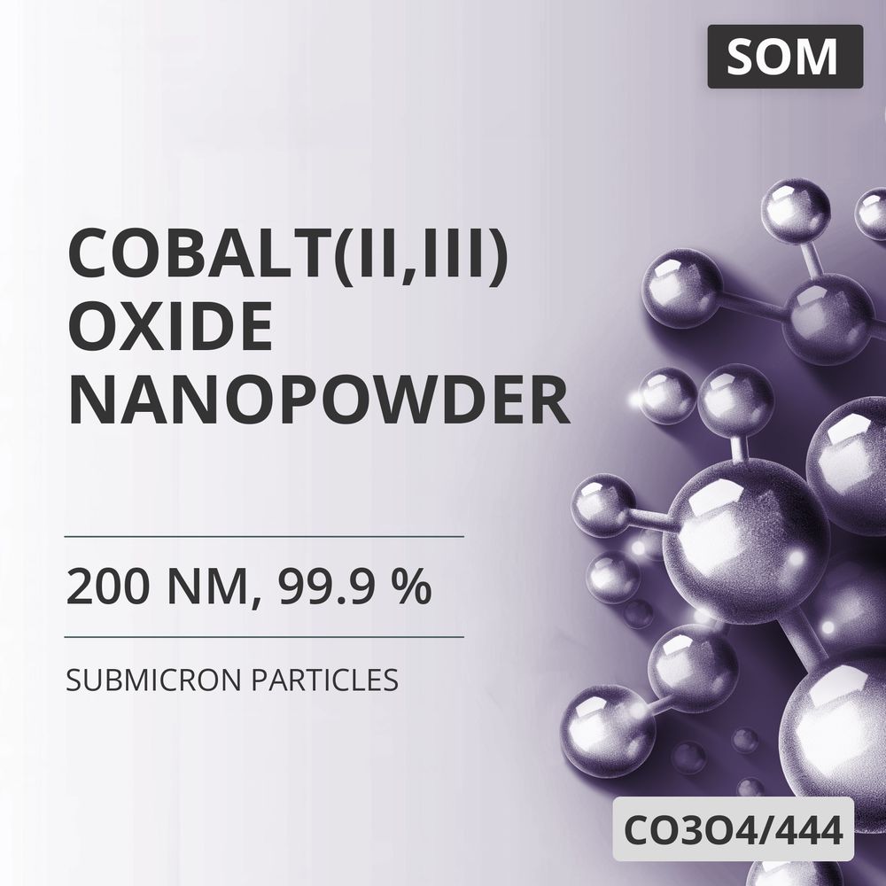 Cobalt(II,III) Oxide Nanopowder, 200 nm, 99.9 % (CO3O4/444)