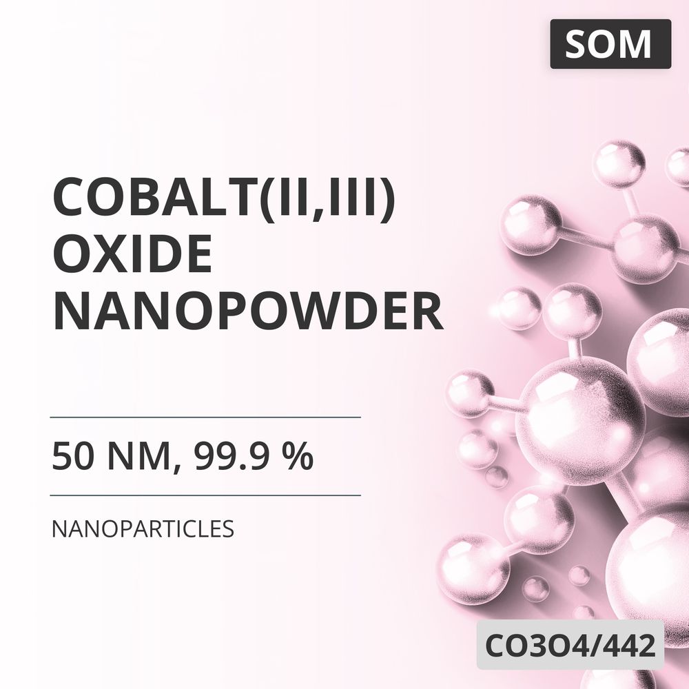 Cobalt(II,III) Oxide Nanopowder, 50 nm, 99.9 % (CO3O4/442)