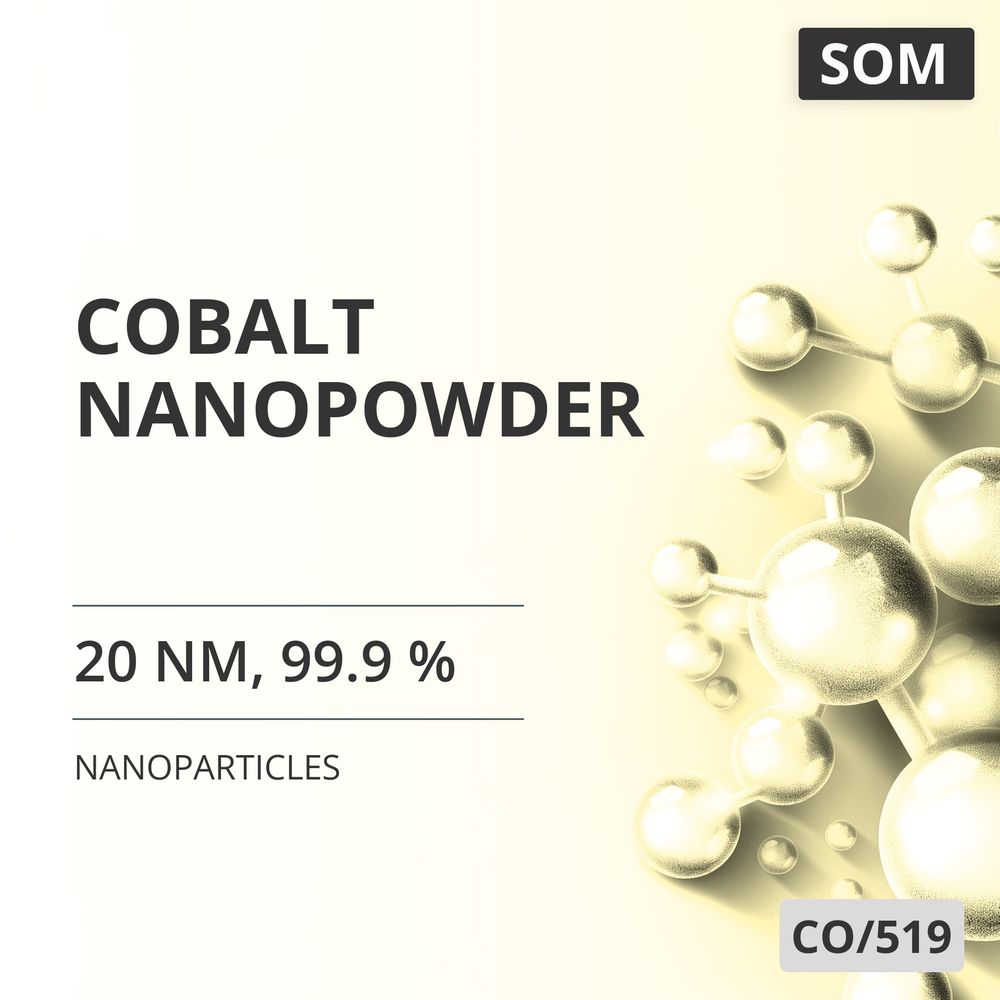 Cobalt Nanopowder, 20 nm, 99.9 % (CO/519)