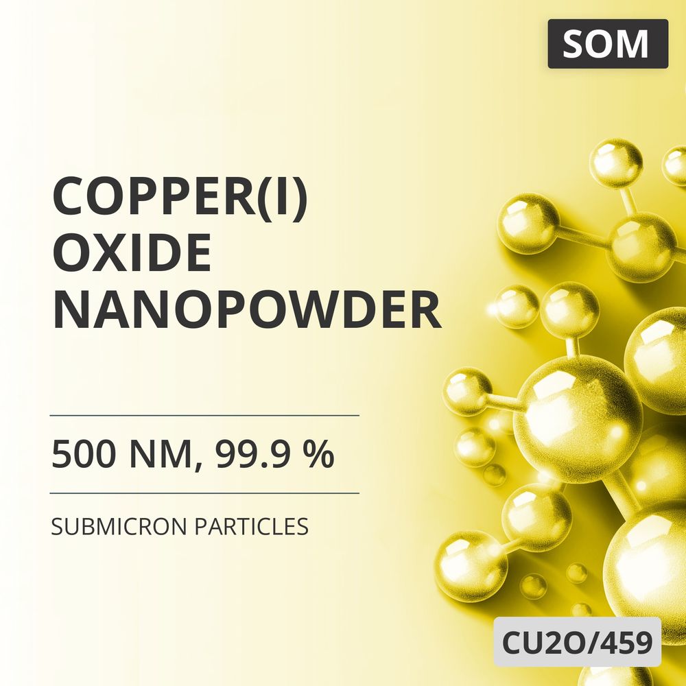 Copper(I) Oxide Nanopowder, 500 nm, 99.9 % (CU2O/459)