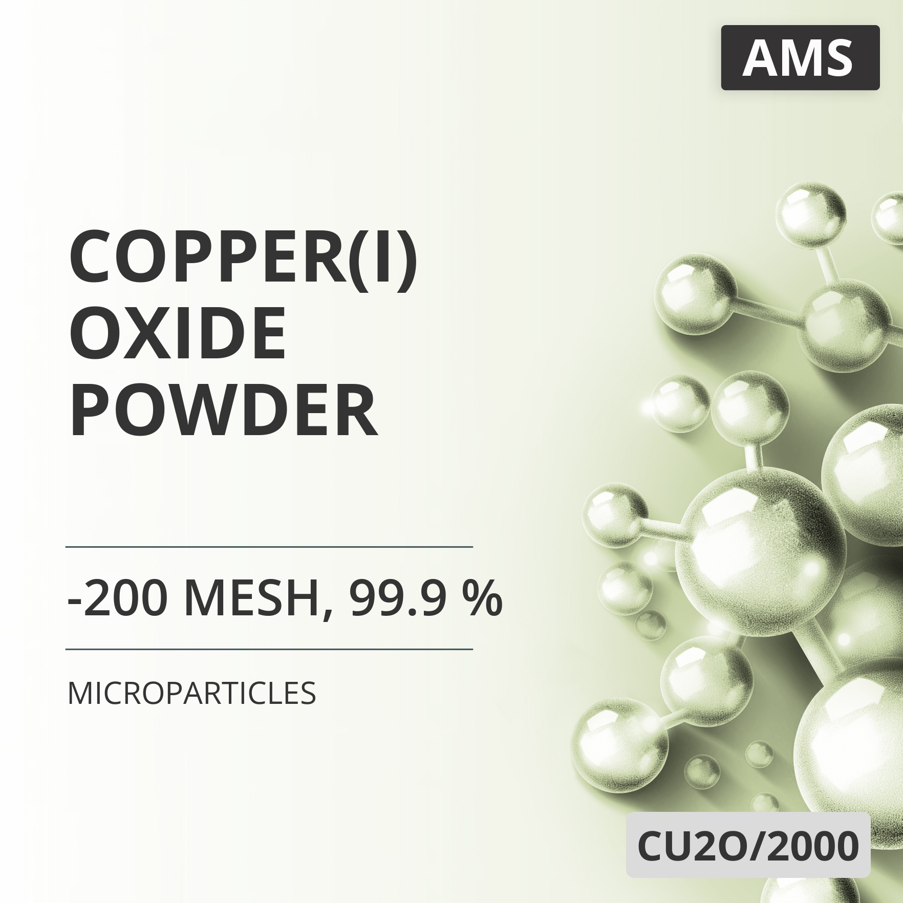 Copper(I) Oxide Powder, -200 Mesh, 99.9 % (CU2O/2000)