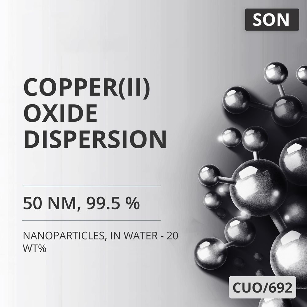 Copper(II) Oxide Dispersion, 50 nm, 99.5 %, in Water - 20 wt% (CUO/692)