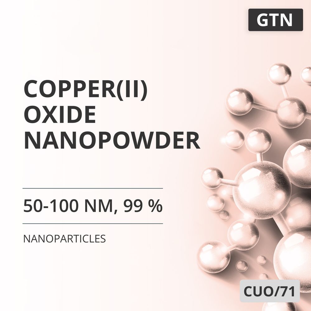 Copper(II) Oxide Nanopowder, 50-100 nm, 99 % (CUO/71)