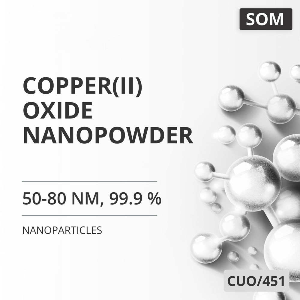 Copper(II) Oxide Nanopowder, 50-80 nm, 99.9 % (CUO/451)