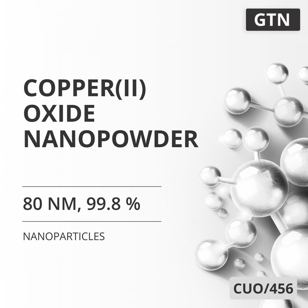 Copper(II) Oxide Nanopowder, 80 nm, 99.8 % (CUO/456)