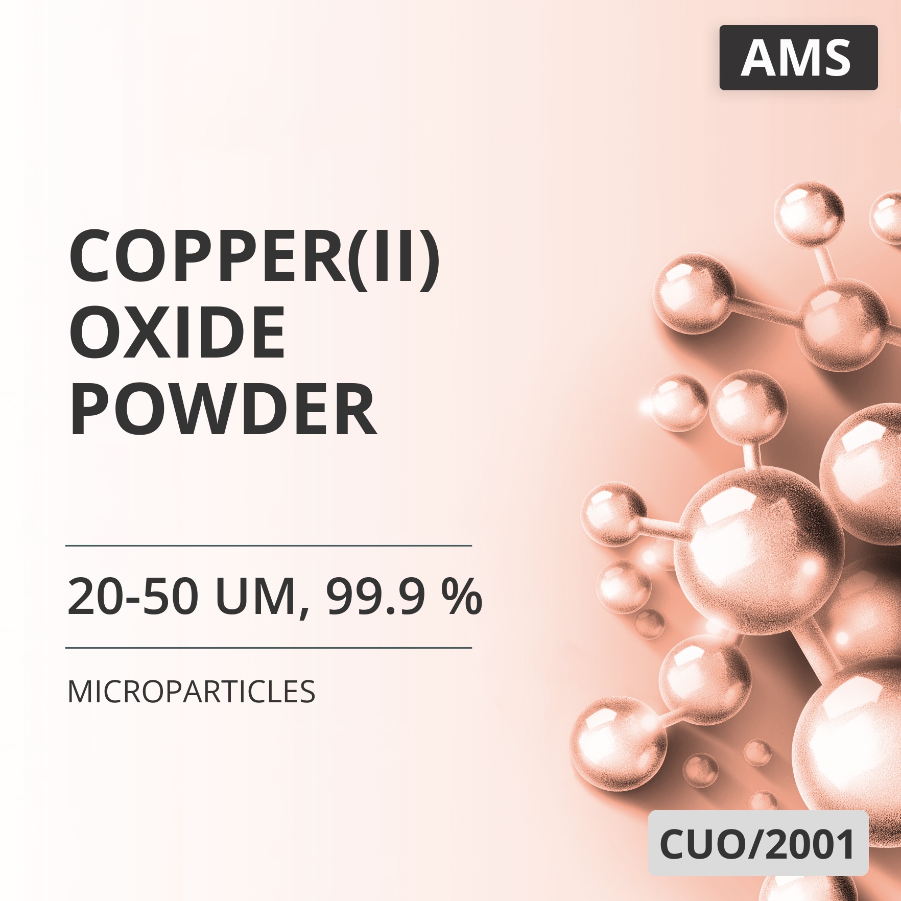 Copper(II) Oxide Powder, 20-50 um, 99.9 % (CUO/2001)