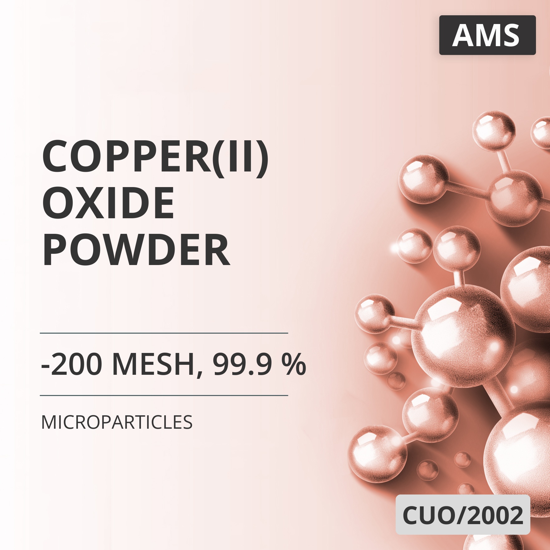 Copper(II) Oxide Powder, -200 Mesh, 99.9 % (CUO/2002)