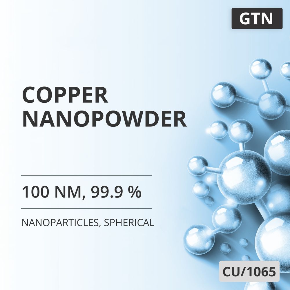Copper Nanopowder, 100 nm, 99.9 %, Spherical (CU/1065)