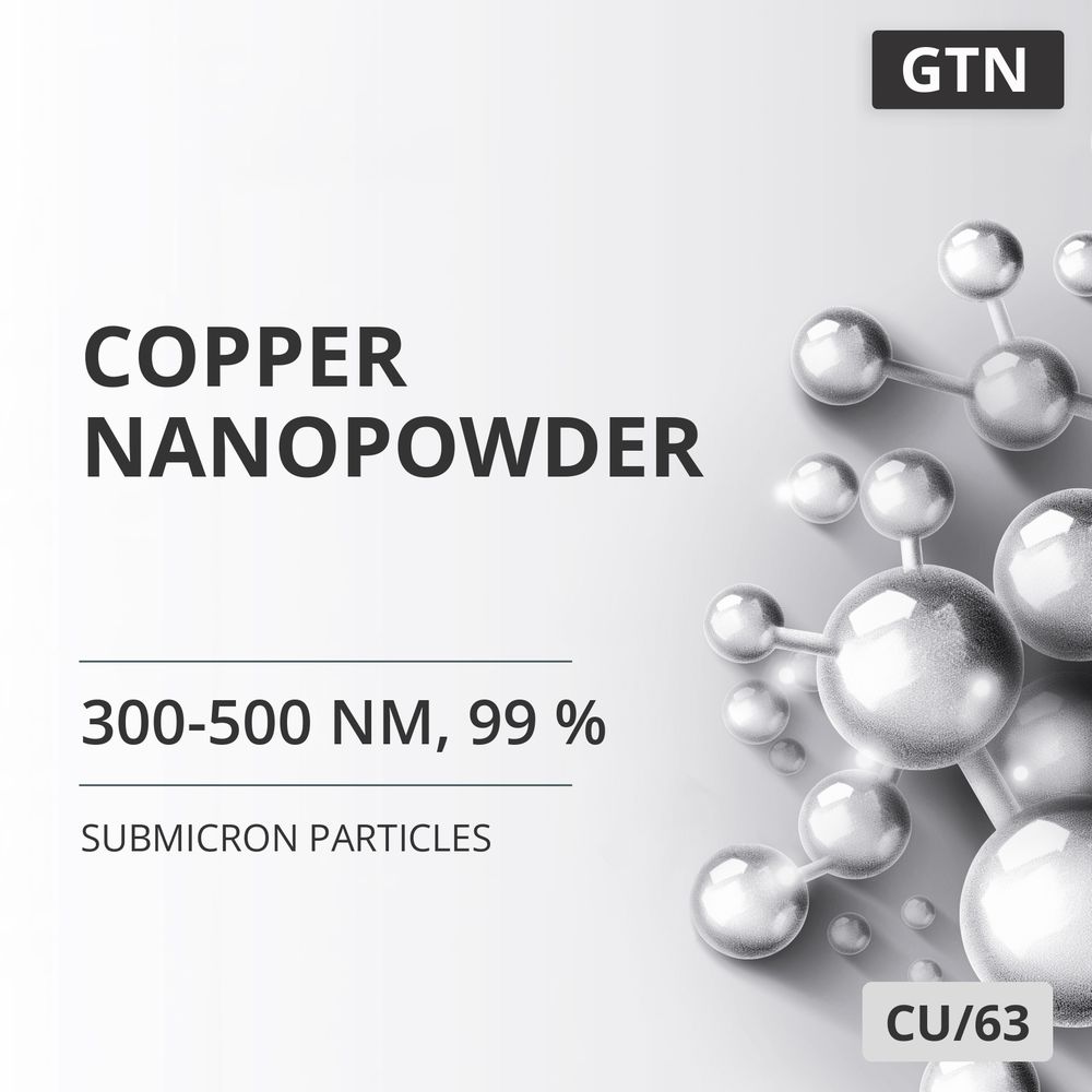 Copper Nanopowder, 300-500 nm, 99 % (CU/63)