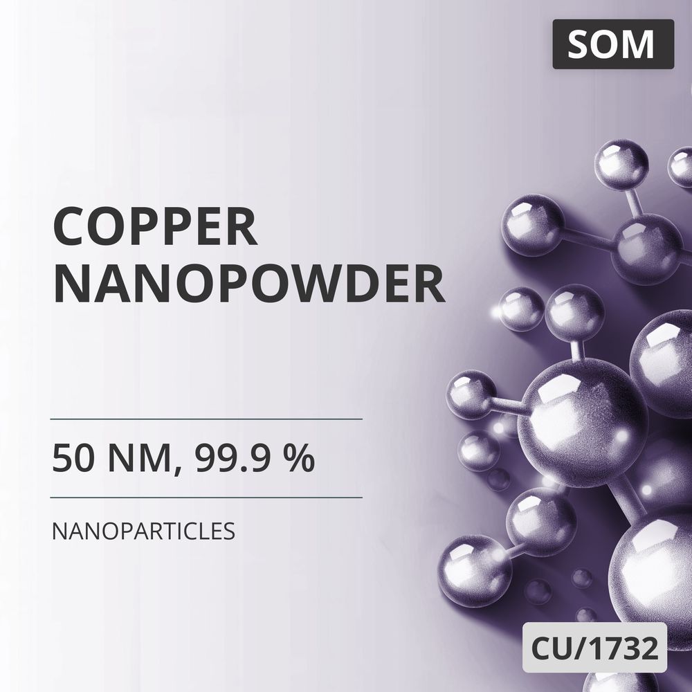 Copper Nanopowder, 50 nm, 99.9 % (CU/1732)