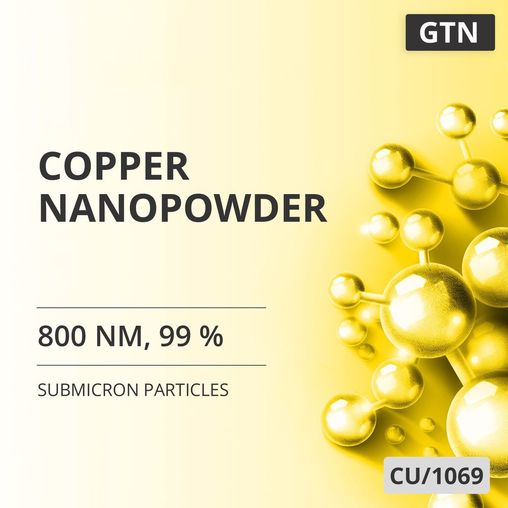 Copper Nanopowder, 800 nm, 99 % (CU/1069)