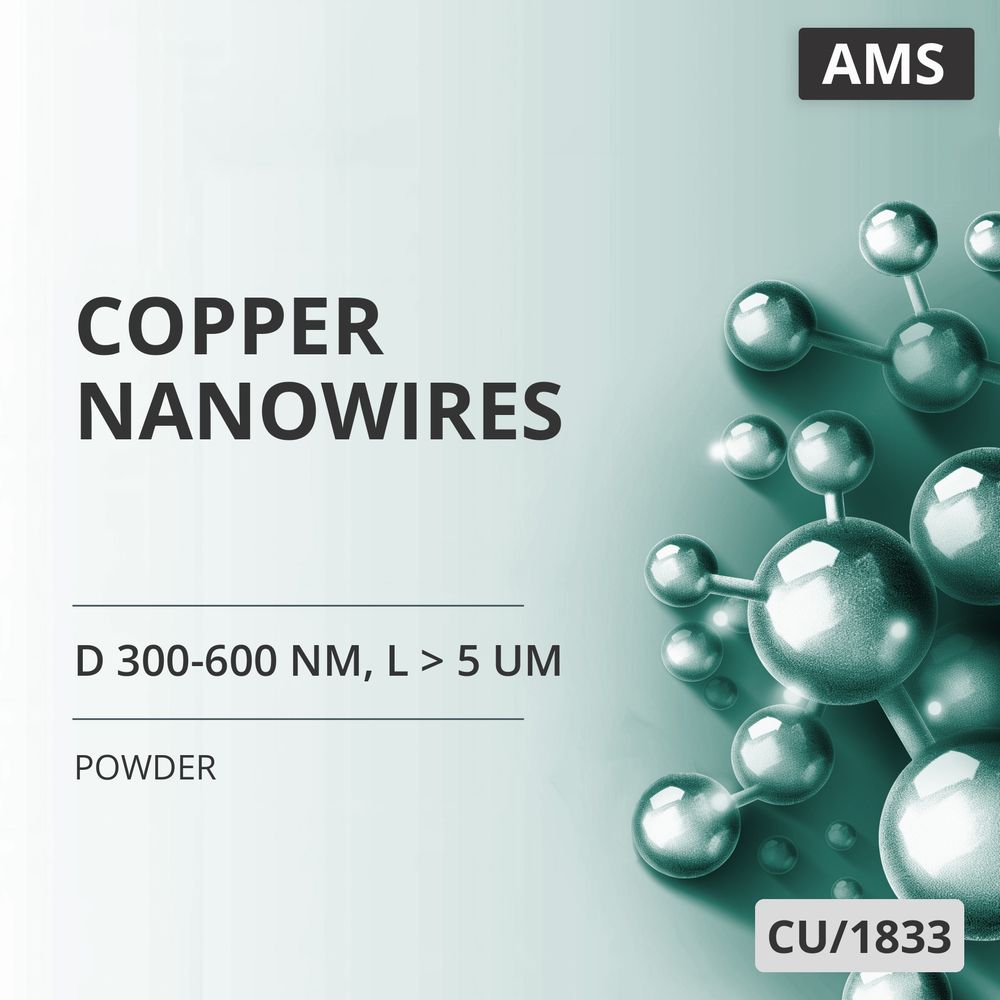 Copper Nanowires, D 300-600 nm, L > 5 um (CU/1833)