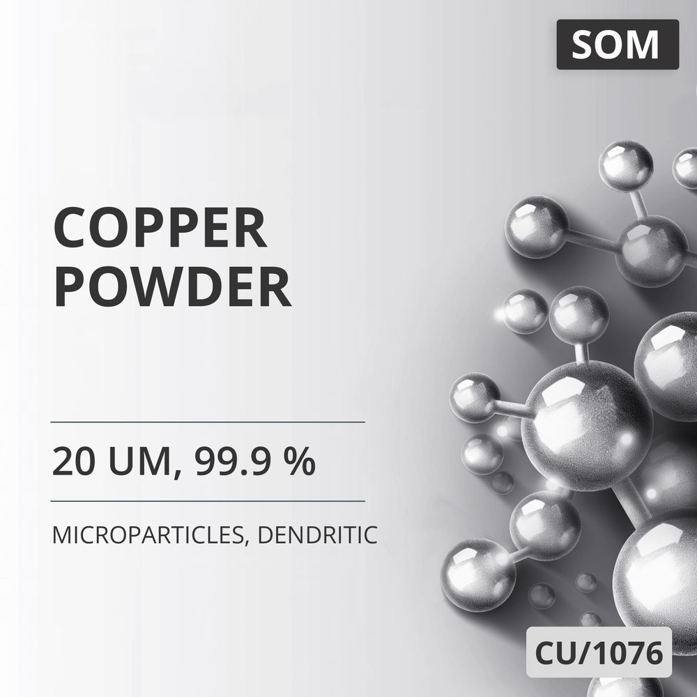 Copper Powder, 20 um, 99.9 %, Dendritic (CU/1076)