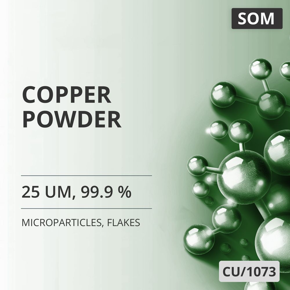 Copper Powder, 25 um, 99.9 %, Flakes (CU/1073)