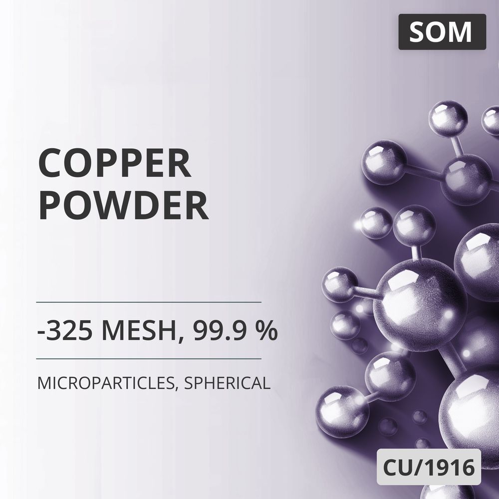 Copper Powder, -325 Mesh, 99.9 %, Spherical (CU/1916)