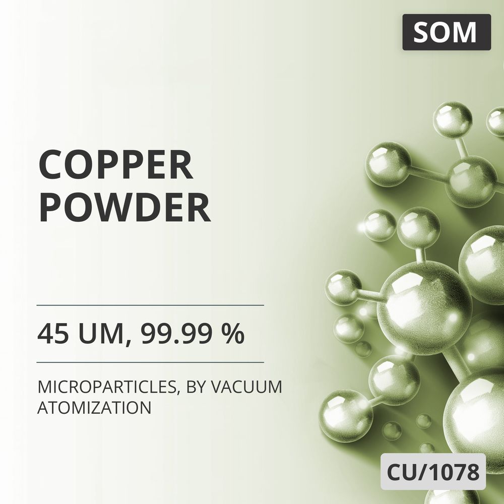 Copper Powder, 45 um, 99.99 %, by Vacuum Atomization (CU/1078)