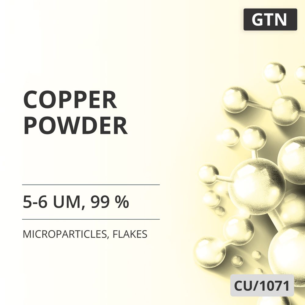 Copper Powder, 5-6 um, 99 %, Flakes (CU/1071)