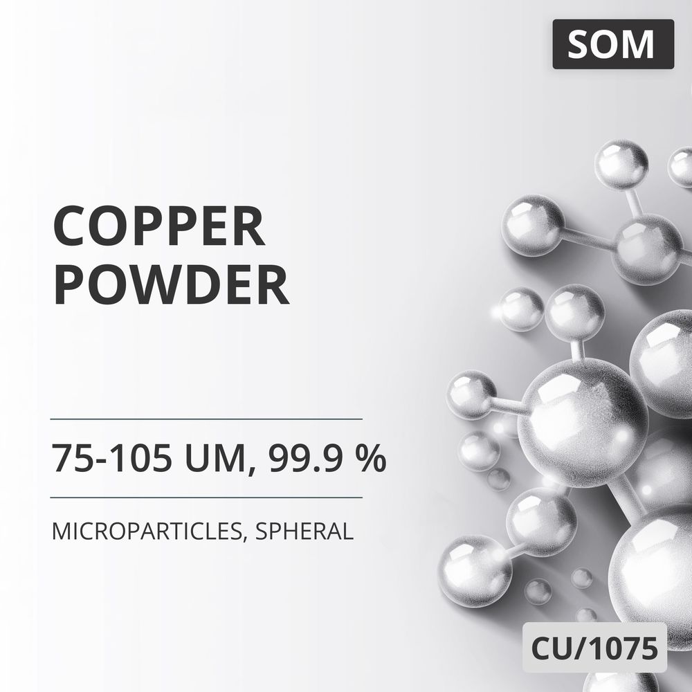 Copper Powder, 75-105 um, 99.9 %, Spheral (CU/1075)