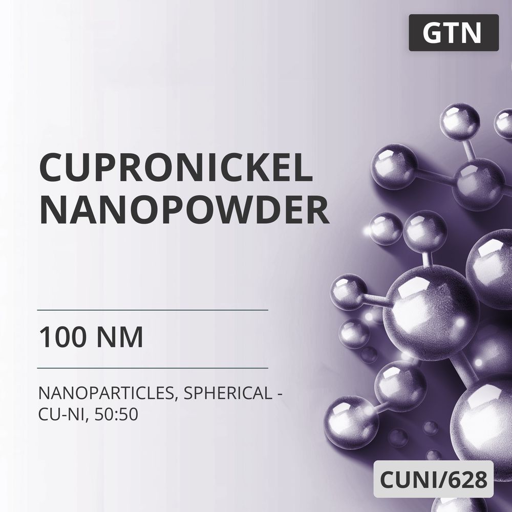 Cupronickel Nanopowder, 100 nm, Spherical - Cu-Ni, 50:50 (CUNI/628)