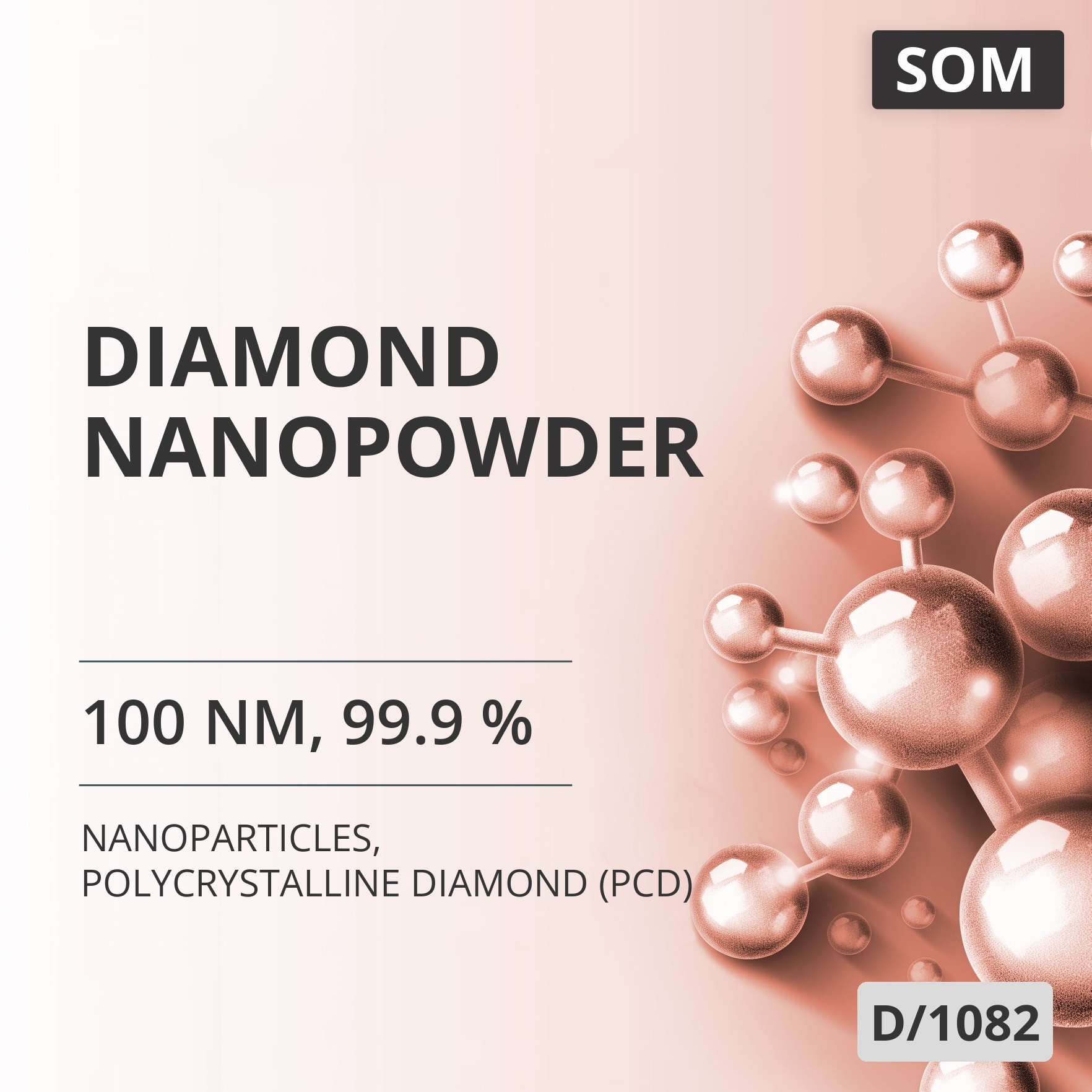 Diamond Nanopowder, 100 nm, 99.9 %, Polycrystalline Diamond (PCD) (D/1082)