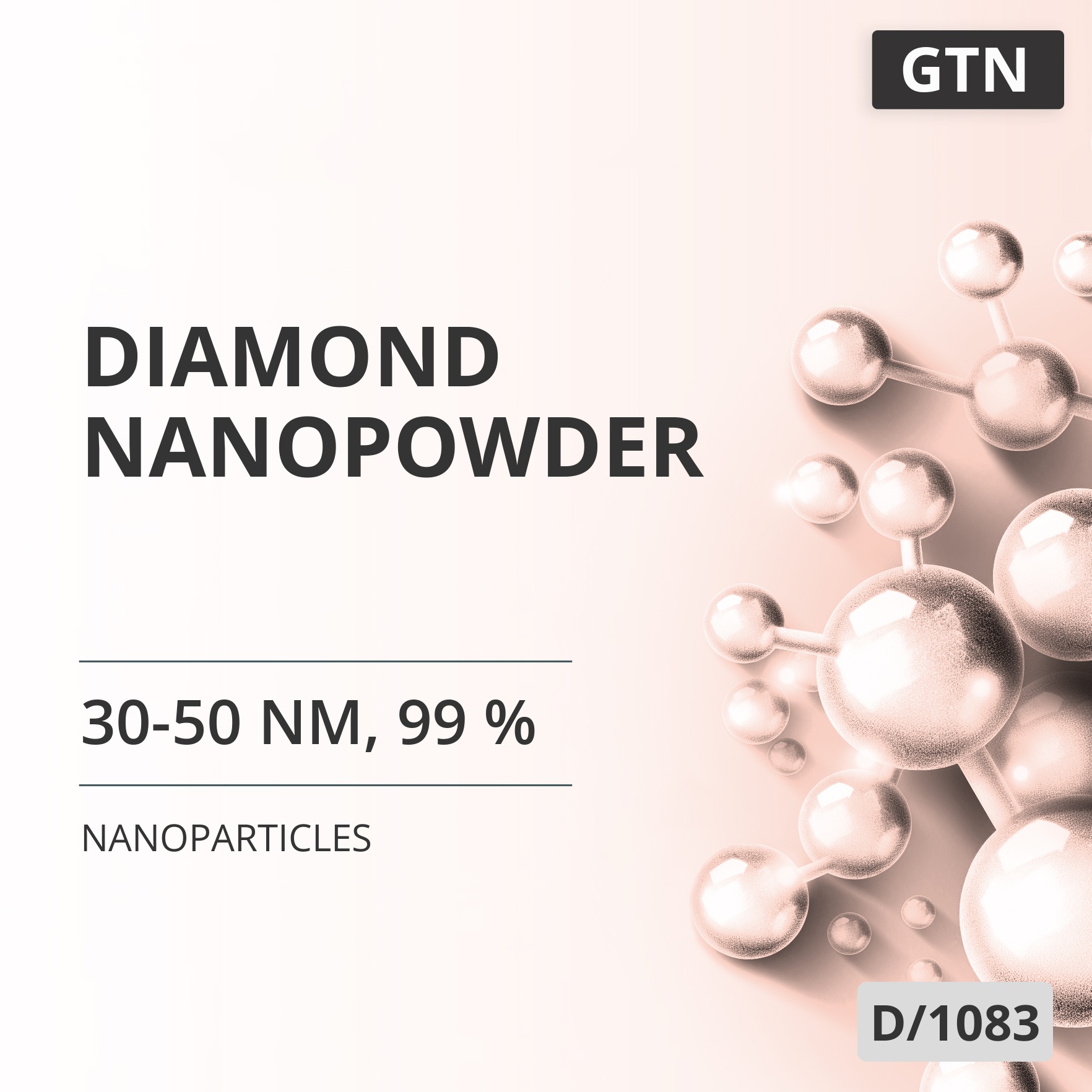 Diamond Nanopowder, 30-50 nm, 99 % (D/1083)