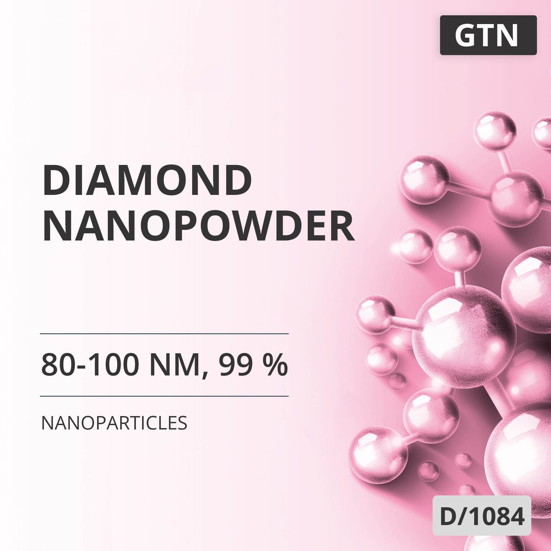 Diamond Nanopowder, 80-100 nm, 99 % (D/1084)