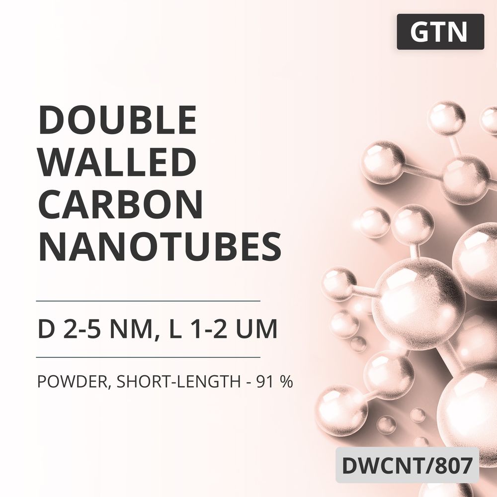 Double-Walled Carbon Nanotubes, D 2-5 nm, L 1-2 um, 91 %, Short-Length - 91 % (DWCNT/807)
