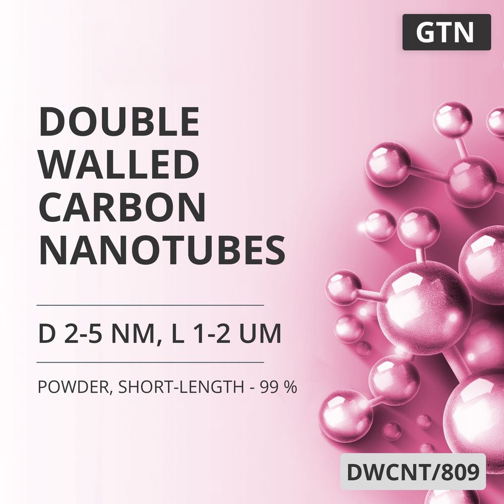 Double-Walled Carbon Nanotubes, D 2-5 nm, L 1-2 um, 99 %, Short-Length - 99 % (DWCNT/809)