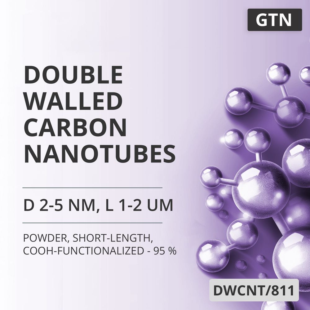 Double-Walled Carbon Nanotubes, D 2-5 nm, L 1-2 um, 95 %, Short-Length, COOH-Functionalized - 95 % (DWCNT/811)