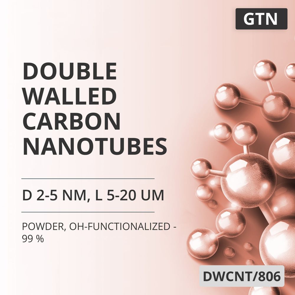Double-Walled Carbon Nanotubes, D 2-5 nm, L 5-20 um, 99 %, OH-Functionalized - 99 % (DWCNT/806)