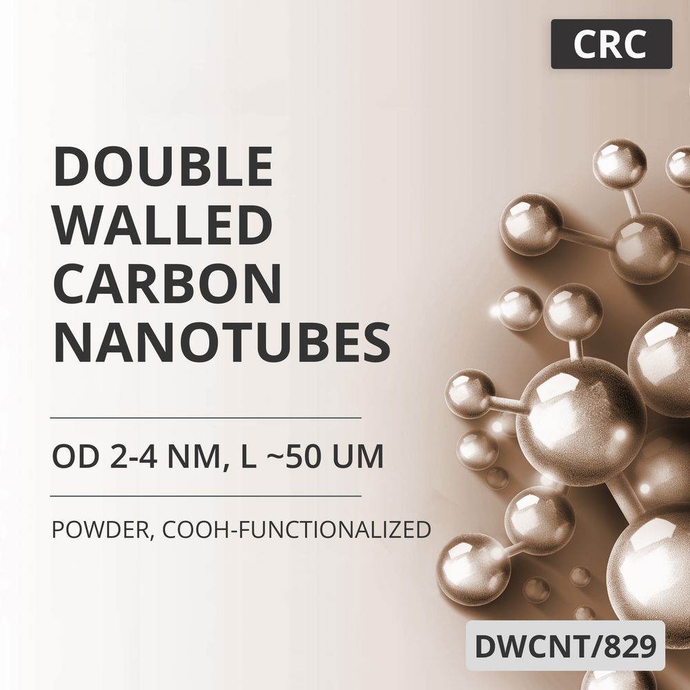 Double-Walled Carbon Nanotubes, OD 2-4 nm, L ~50 um, 60 wt%, COOH-Functionalized (DWCNT/829)