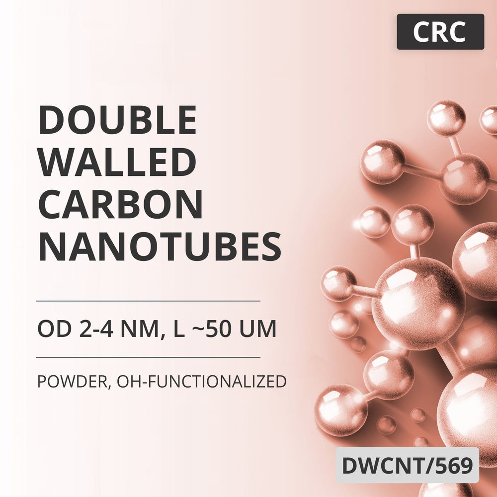 Double-Walled Carbon Nanotubes, OD 2-4 nm, L ~50 um, 60 wt%, OH-Functionalized (DWCNT/569)