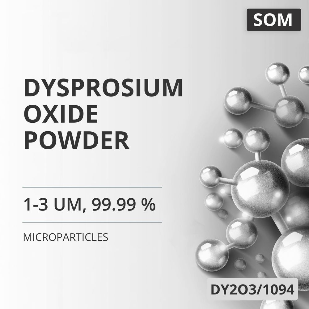 Dysprosium Oxide Powder, 1-3 um, 99.99 % (DY2O3/1094)