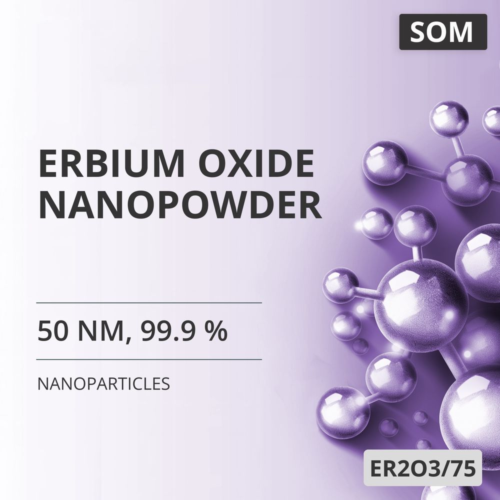 Erbium Oxide Nanopowder, 50 nm, 99.9 % (ER2O3/75)