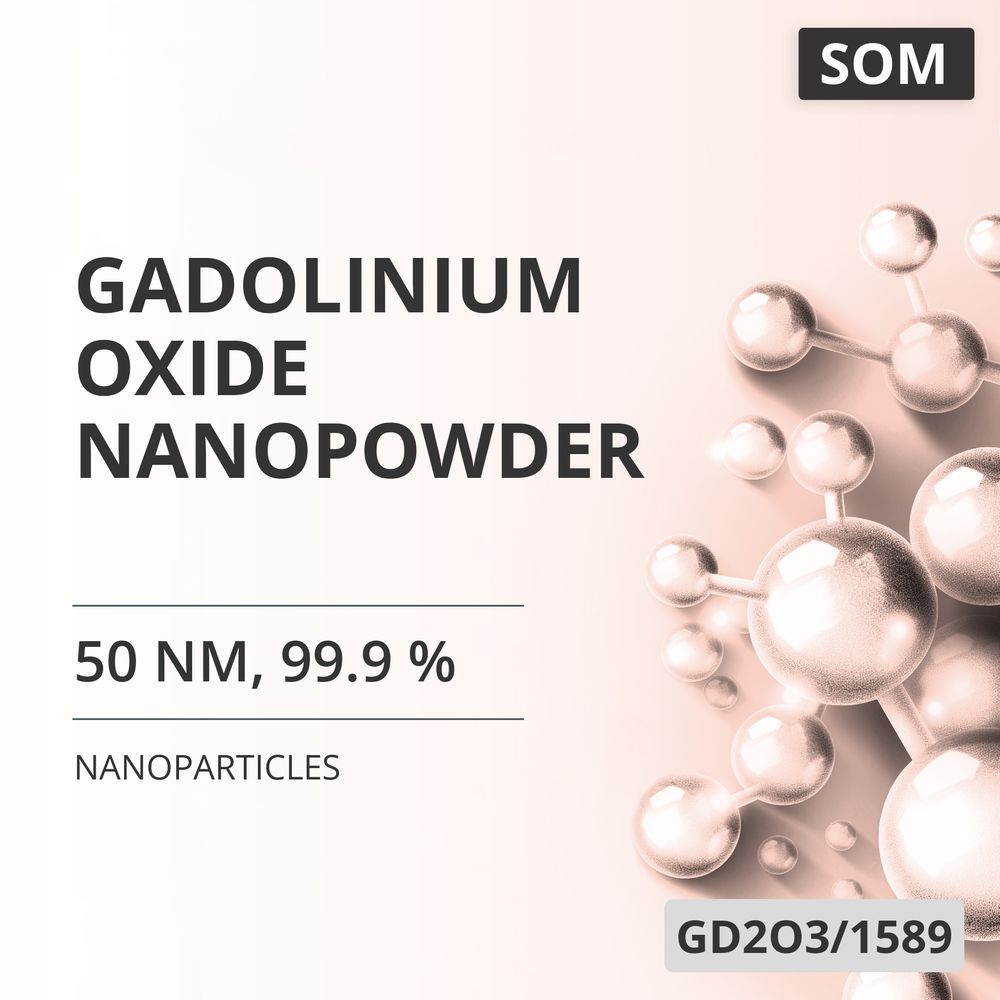 Gadolinium Oxide Nanopowder, 50 nm, 99.9 % (GD2O3/1589)
