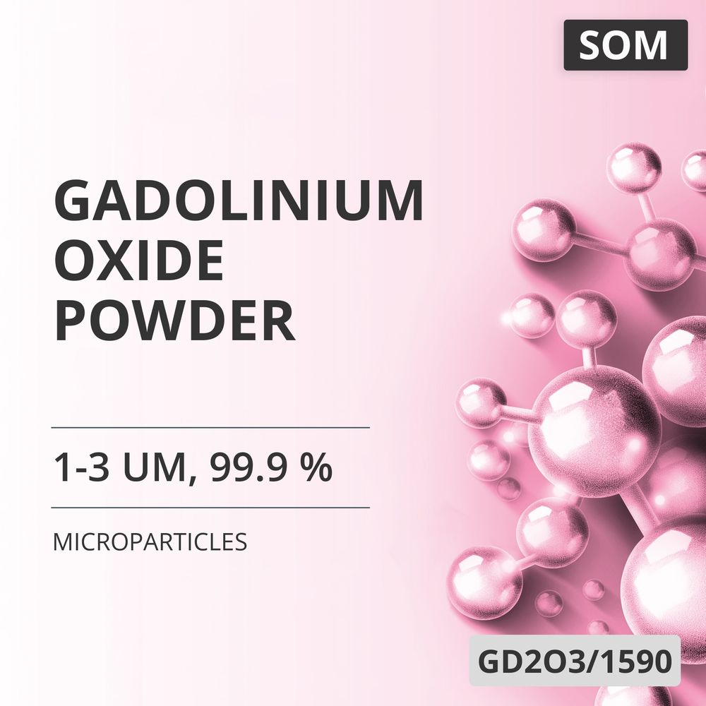 Gadolinium Oxide Powder, 1-3 um, 99.9 % (GD2O3/1590)