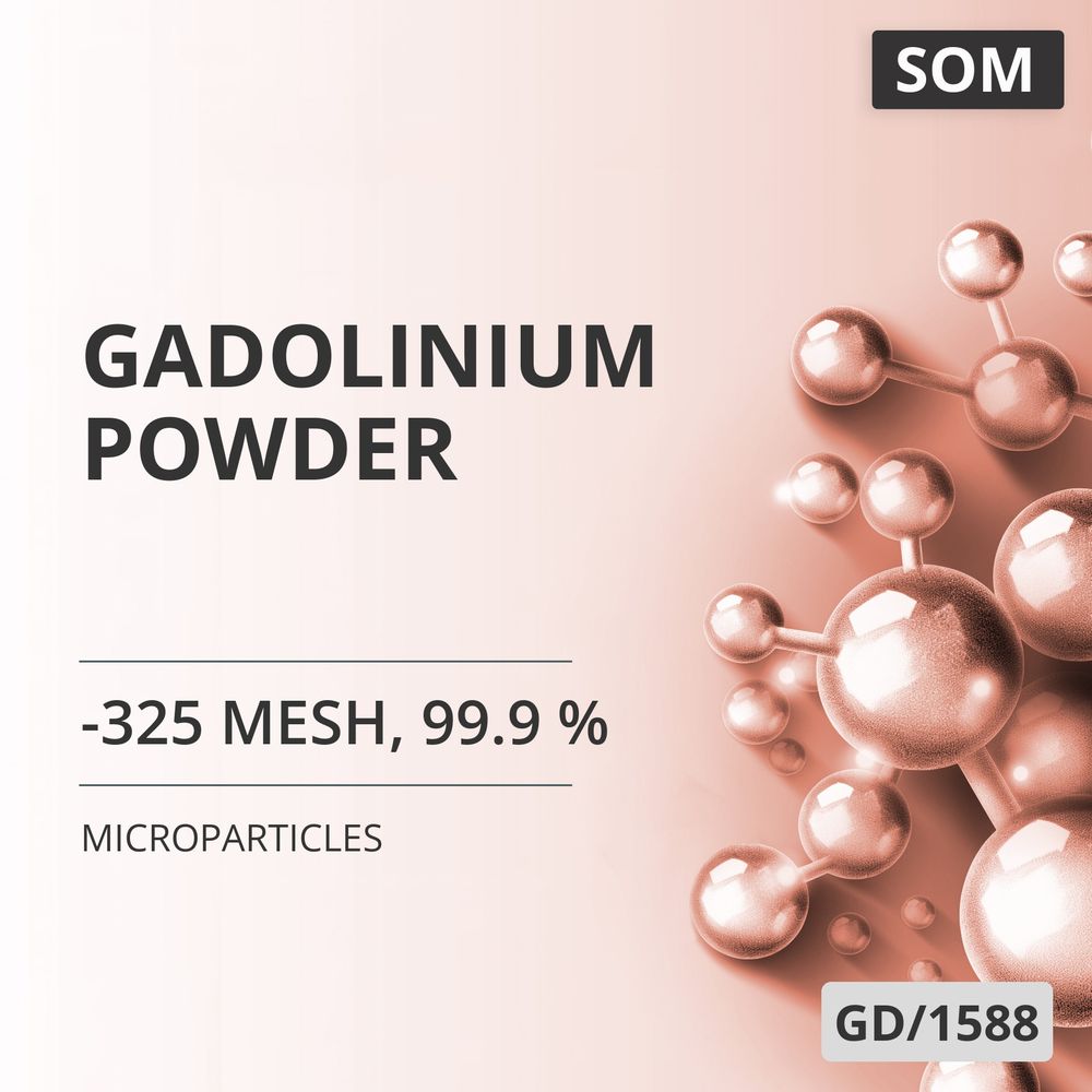 Gadolinium Powder, -325 Mesh, 99.9 % (GD/1588)