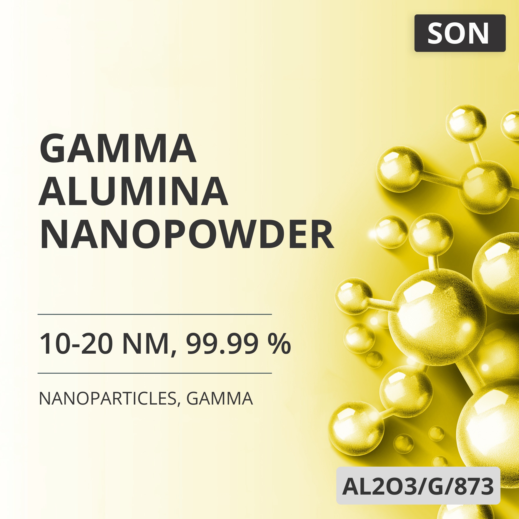 Gamma Alumina Nanopowder, 10-20 nm, 99.99 %, Gamma (AL2O3/G/873)