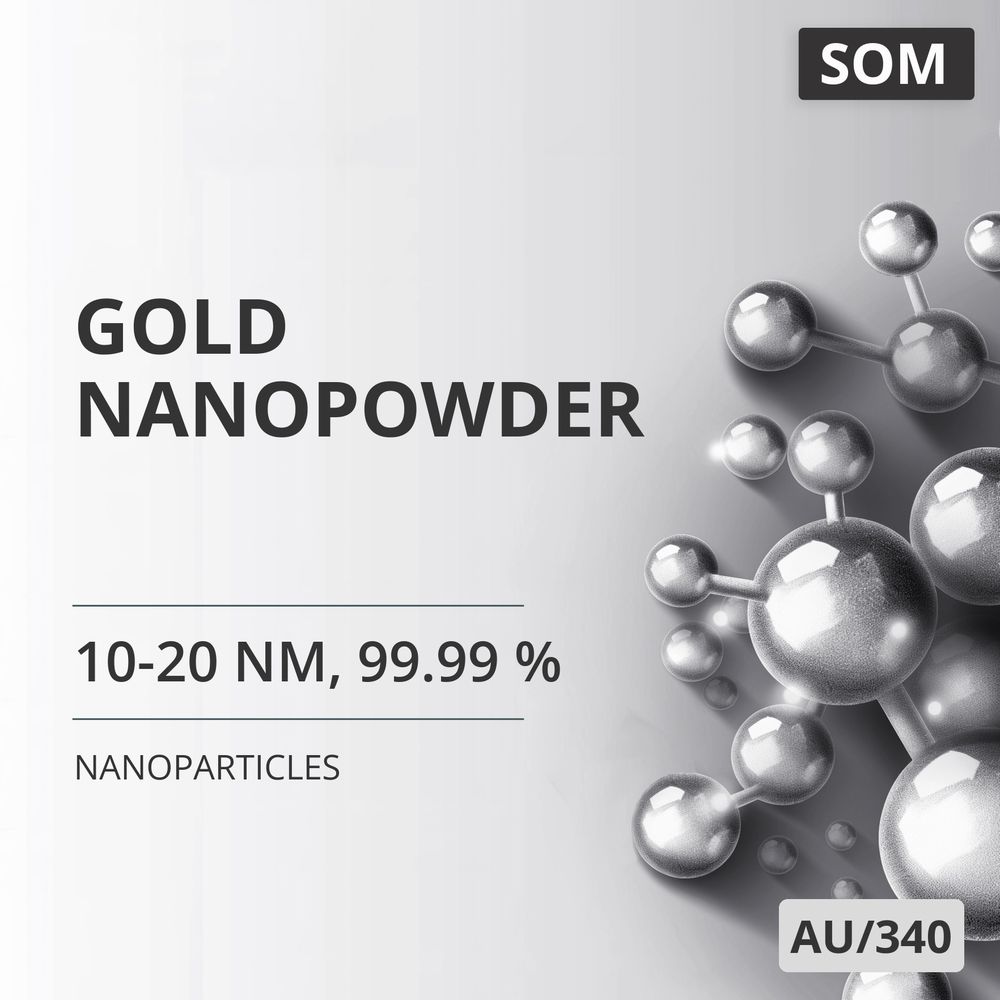 Gold Nanopowder, 10-20 nm, 99.99 % (AU/340)